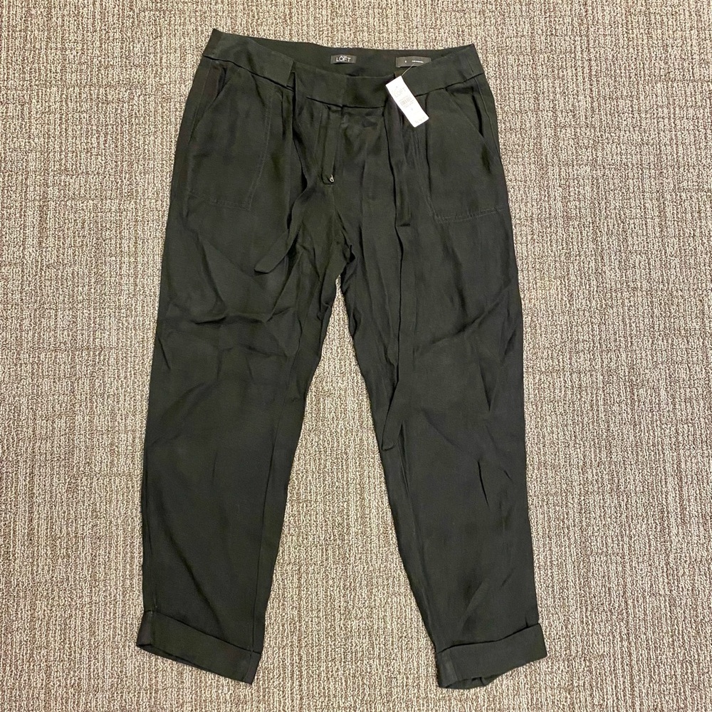 *BRAND NEW* LOFT Black Linen Pants